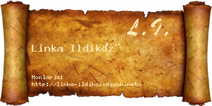 Linka Ildikó névjegykártya